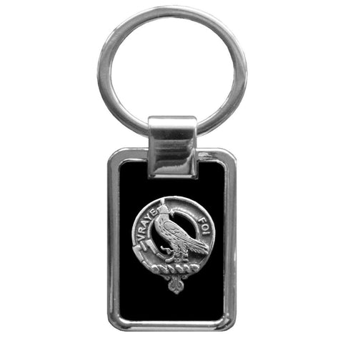 Boswell Clan Black Stainless Key Ring