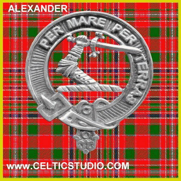 Alexander Clan Crest Badge Skye Decanter