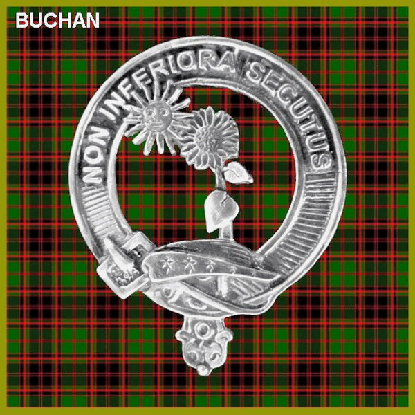 Buchan Clan Badge Scottish Plaid Brooch