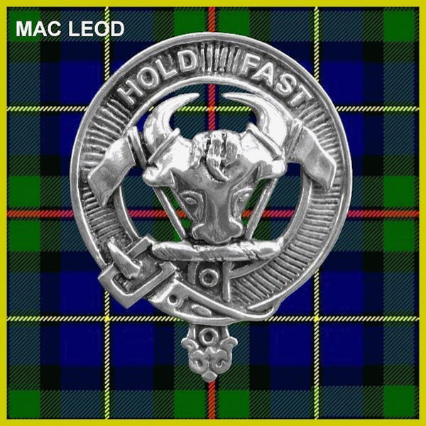 MacLeod (Harris) Clan Badge Scottish Plaid Brooch
