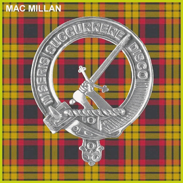 MacMillan Clan Badge Scottish Plaid Brooch