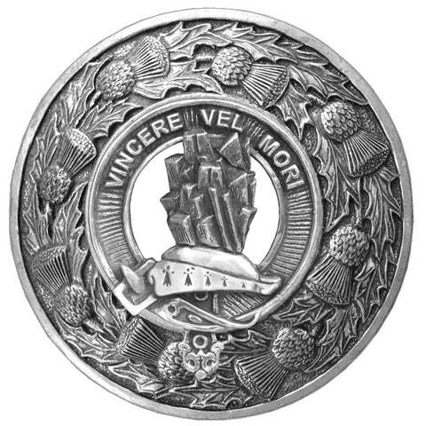 MacNeill Barra Clan Badge Scottish Plaid Brooch