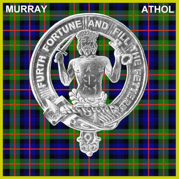 Murray (Savage) Clan Badge Scottish Plaid Brooch