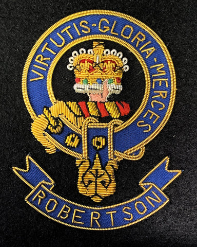 Robertson Scottish Clan Embroidered Crest