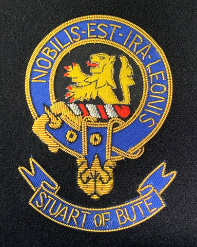 Stuart of Bute Scottish Clan Embroidered Crest