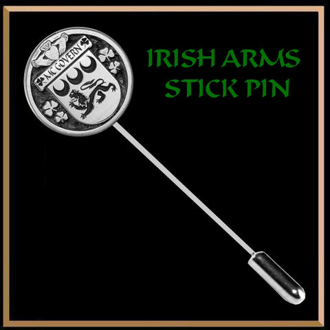 McGovern Irish Family Coat of Arms Stick Pin