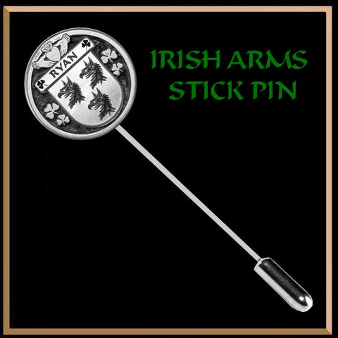 Ryan Irish Family Coat of Arms Stick Pin