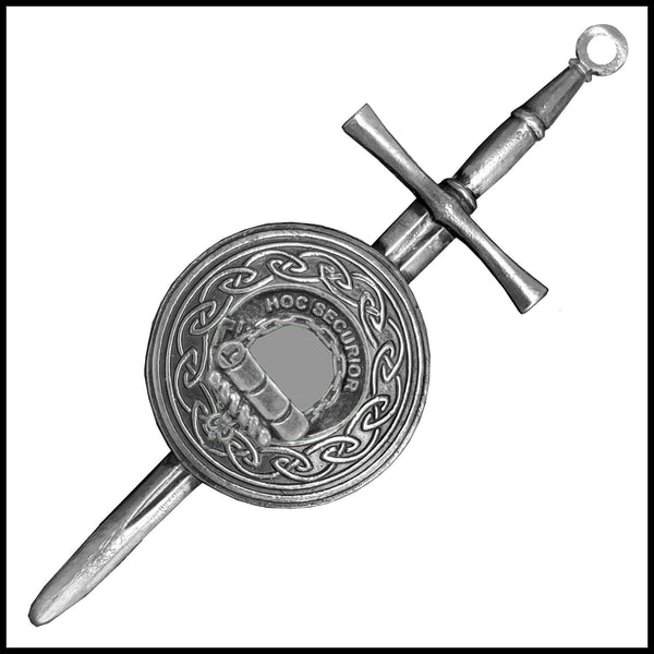 Grierson Scottish Clan Dirk Shield Kilt Pin