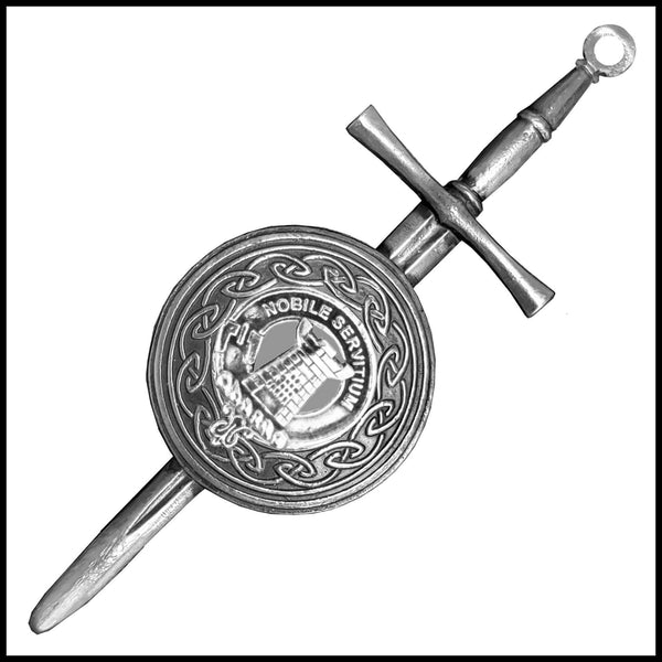 Spaulding Scottish Clan Dirk Shield Kilt Pin