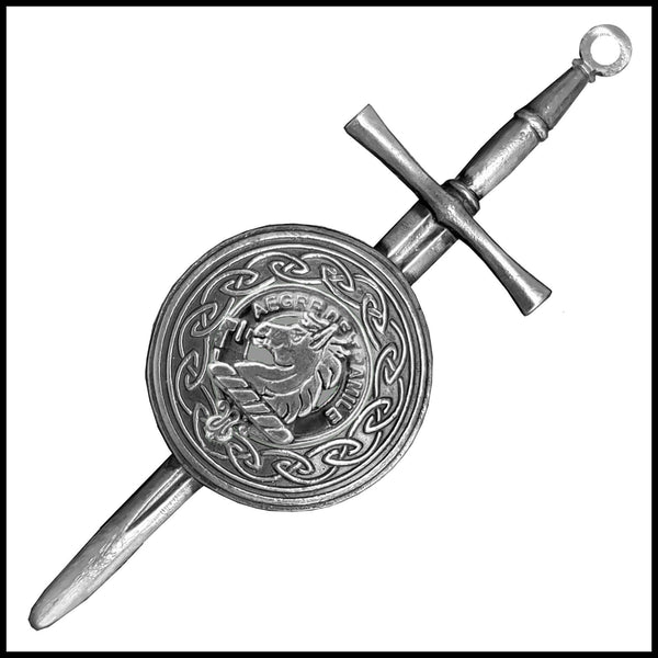 Tait Scottish Clan Dirk Shield Kilt Pin