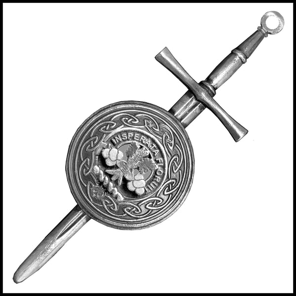 Watson Scottish Clan Dirk Shield Kilt Pin