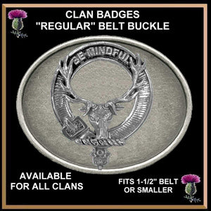 Calder Clan Crest Regular Buckle