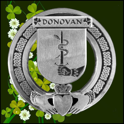 Donovan Irish Claddagh Coat of Arms Badge