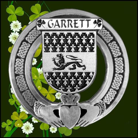 Garrett Irish Claddagh Coat of Arms Badge