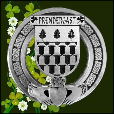 Prendergast Wexford Irish Claddagh Coat of Arms Badge