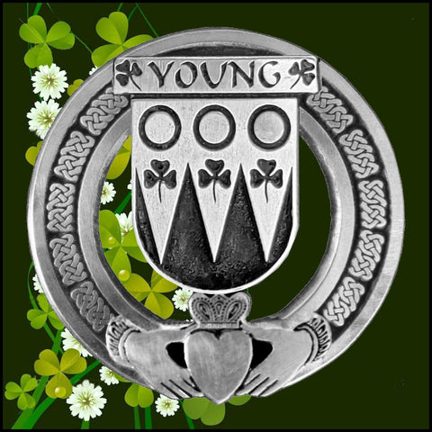 Young Irish Claddagh Coat of Arms Badge