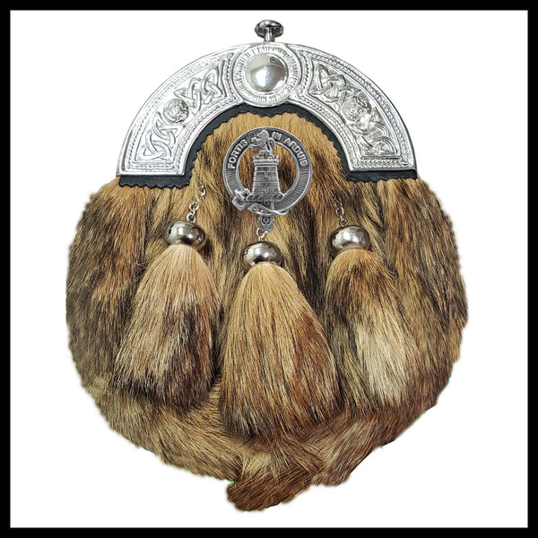 Middleton Scottish Clan Crest Badge Dress Fur Sporran