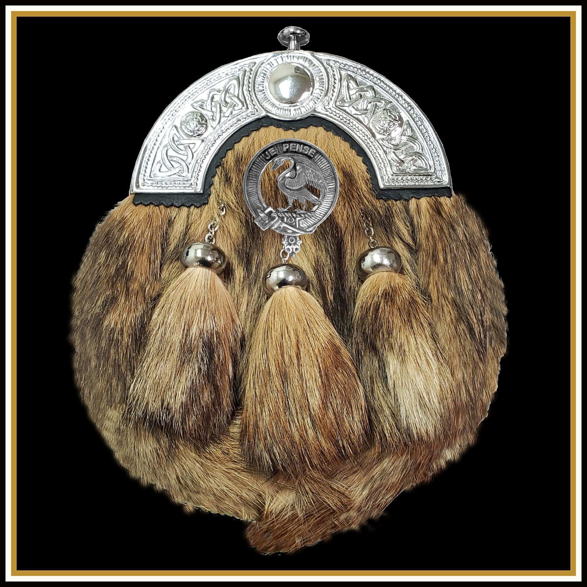 Wemyss Scottish Clan Crest Badge Dress Fur Sporran