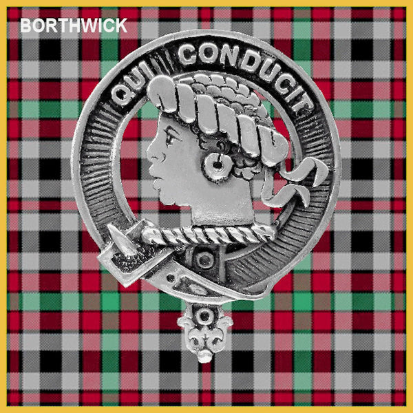 Borthwick Clan Badge Scottish Plaid Brooch