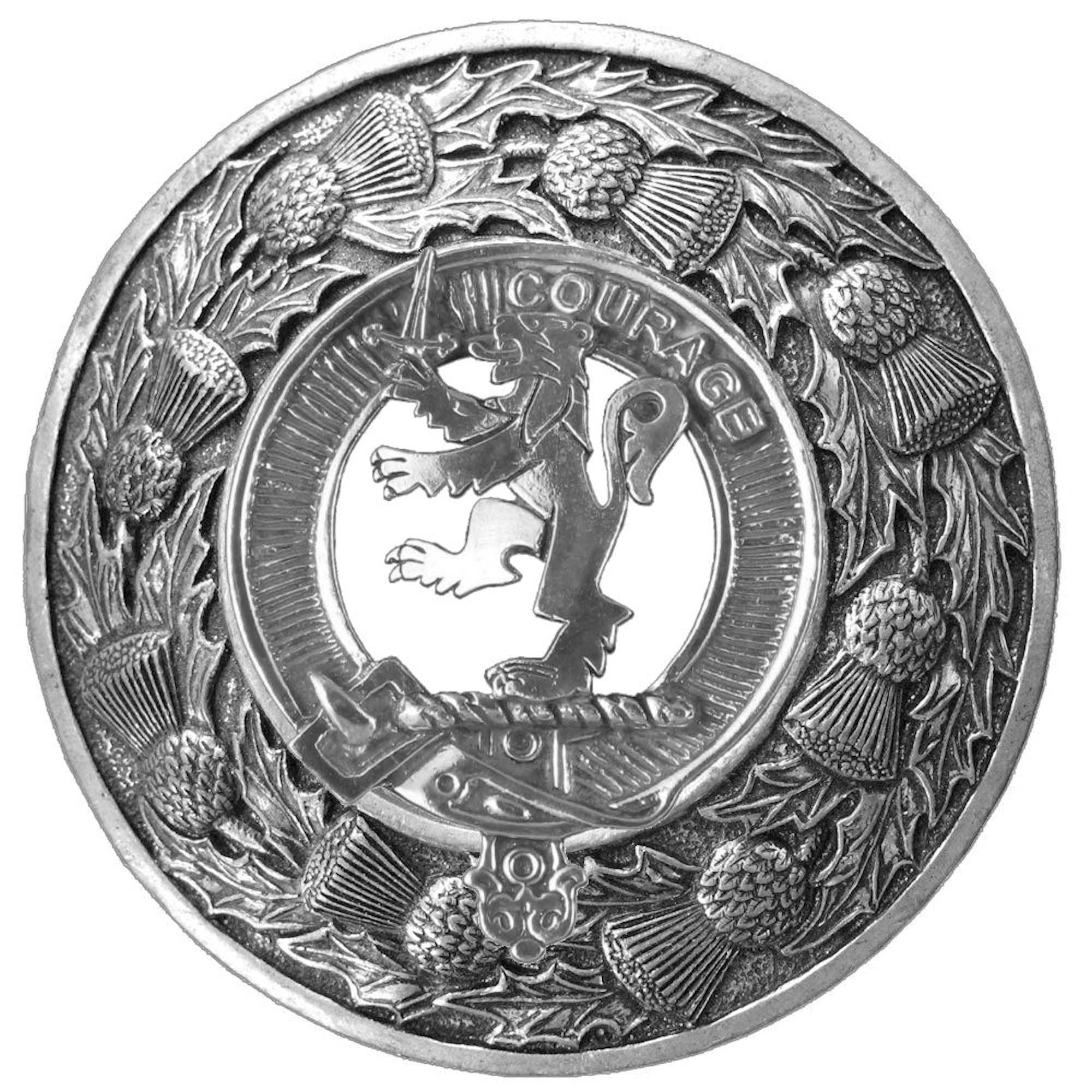 Cumming Clan Badge Scottish Plaid Brooch