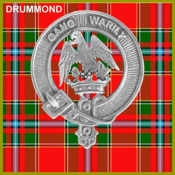 Drummond Clan Badge Scottish Plaid Brooch