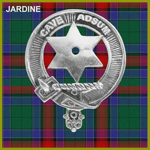 Jardine Clan Badge Scottish Plaid Brooch