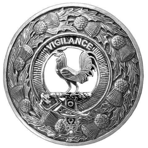 Laing Clan Badge Scottish Plaid Brooch