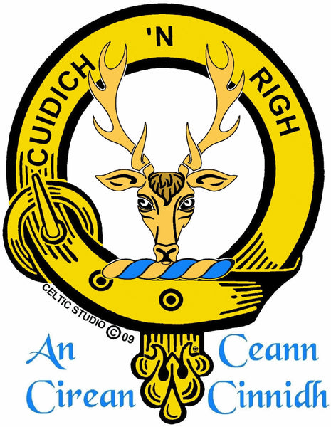 MacKenzie (Seaforth) Clan Badge Scottish Plaid Brooch
