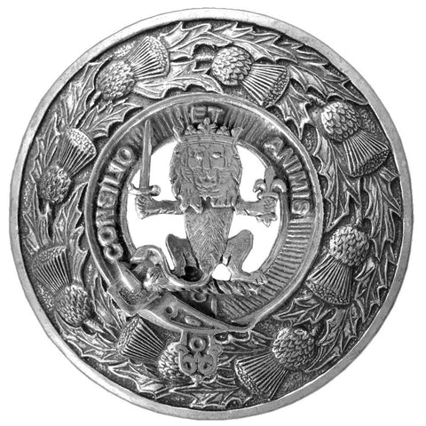 Maitland Clan Badge Scottish Plaid Brooch