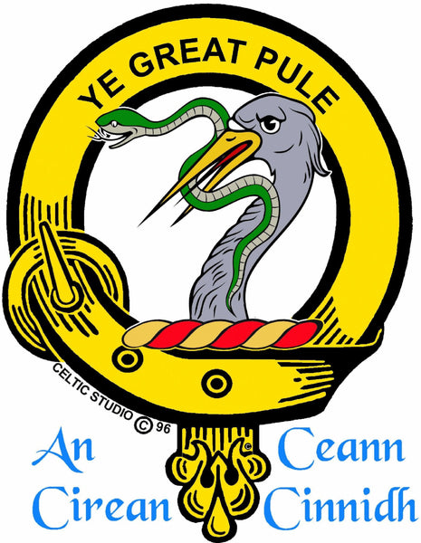 Mercer Clan Badge Scottish Plaid Brooch
