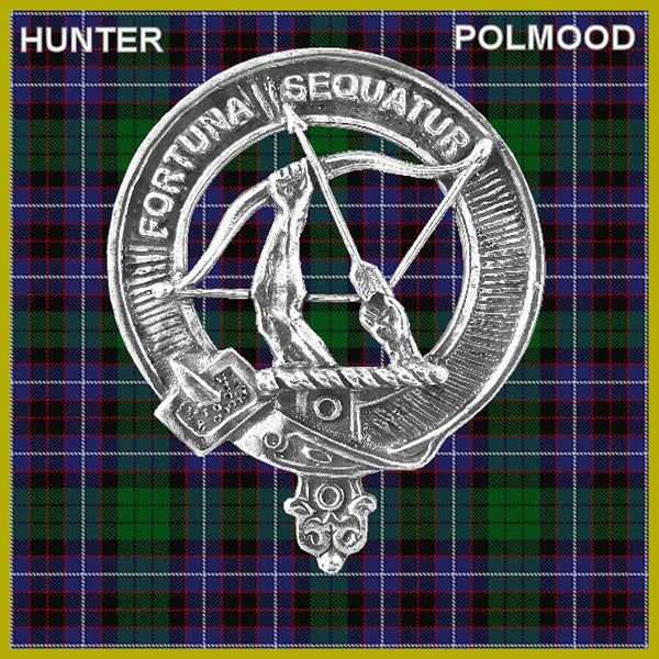 Hunter Polmood Scottish Clan Badge Sporran, Leather