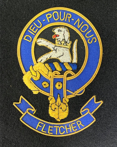 Fletcher Scottish Clan Embroidered Crest