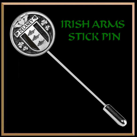 Delaney Irish Family Coat of Arms Stick Pin