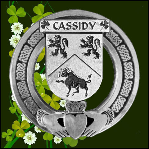 Cassidy Irish Claddagh Coat of Arms Badge