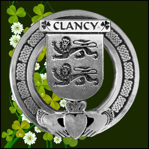 Clancy Irish Claddagh Coat of Arms Badge