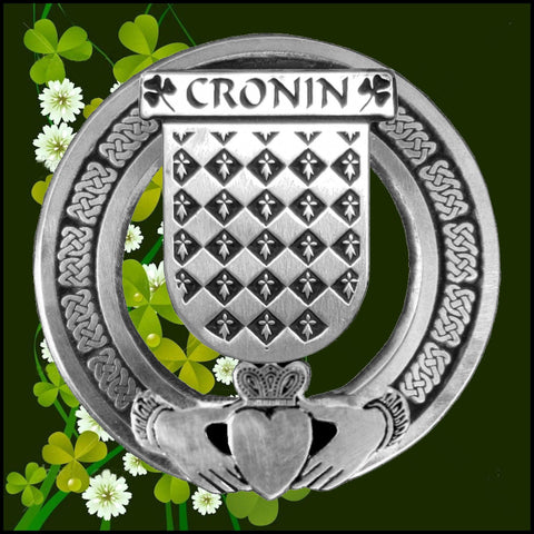 Cronin Irish Claddagh Coat of Arms Badge