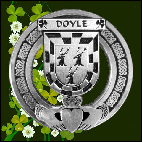 Doyle Irish Claddagh Coat of Arms Badge