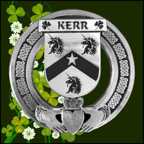 Kerr Irish Claddagh Coat of Arms Badge