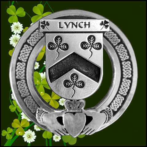 Lynch Irish Claddagh Coat of Arms Badge