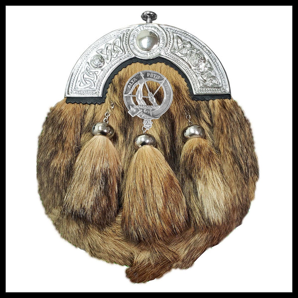 Fletcher Scottish Clan Crest Badge Dress Fur Sporran