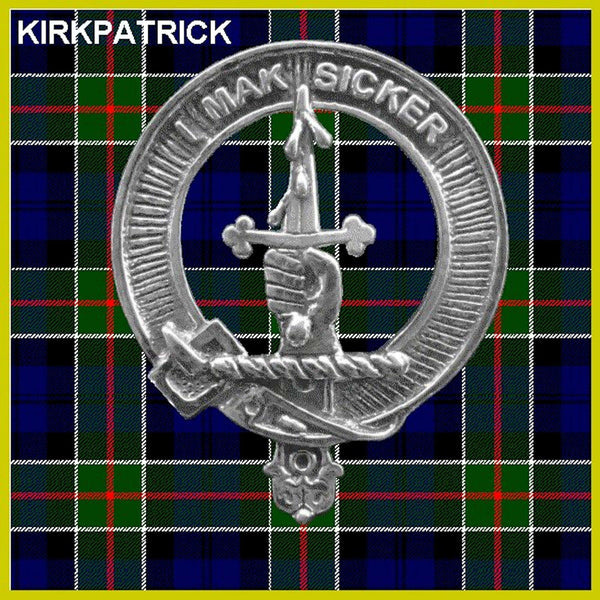 Kirkpatrick Scottish Clan Crest Badge Dress Fur Sporran