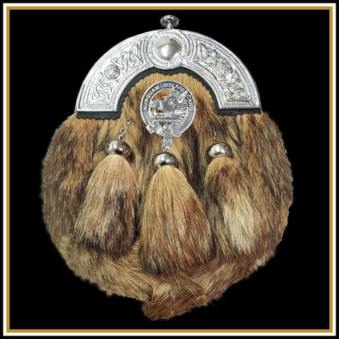 MacIver Scottish Clan Crest Badge Dress Fur Sporran