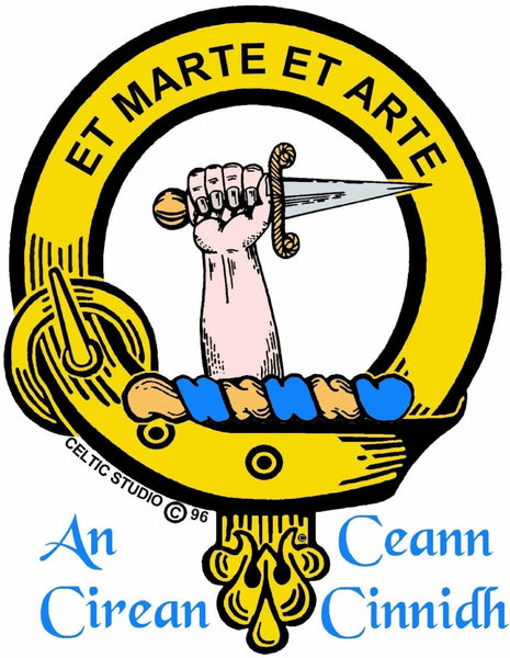 Bain Interlace Clan Crest Sgian Dubh, Scottish Knife