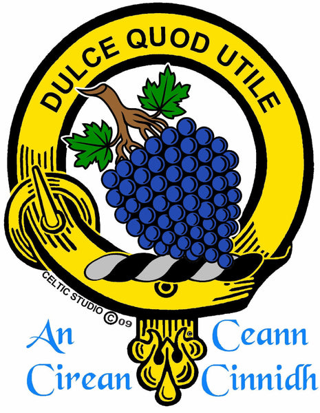 Strang Interlace Clan Crest Sgian Dubh, Scottish Knife