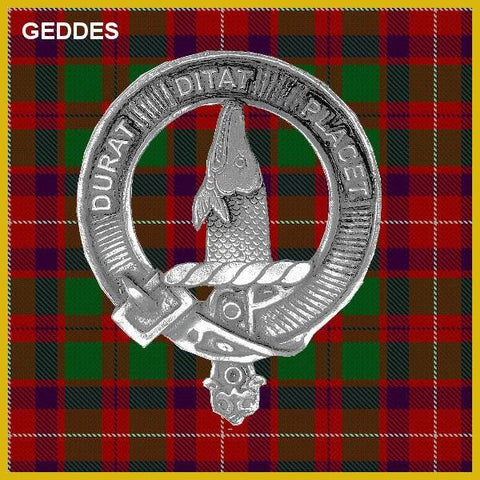 Geddes Clan Crest Scottish Cap Badge CB02