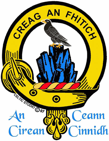 MacDonnell Glengarry Clan Crest Scottish Pendant  CLP02
