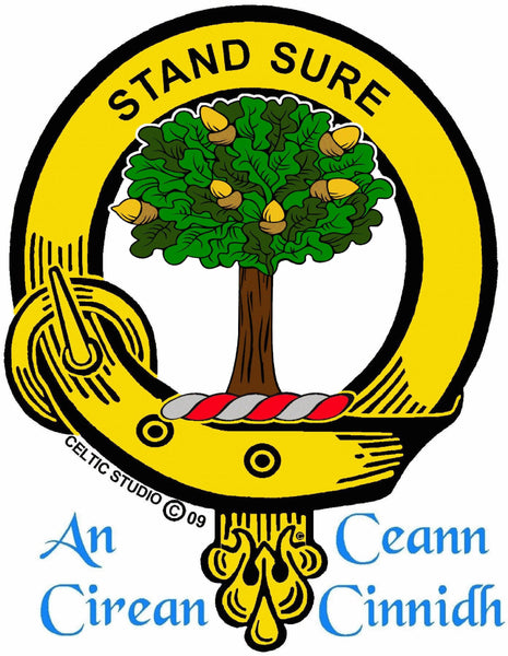 Anderson Clan Crest Celtic Interlace Disk Pendant, Scottish Family Crest  ~ CLP06