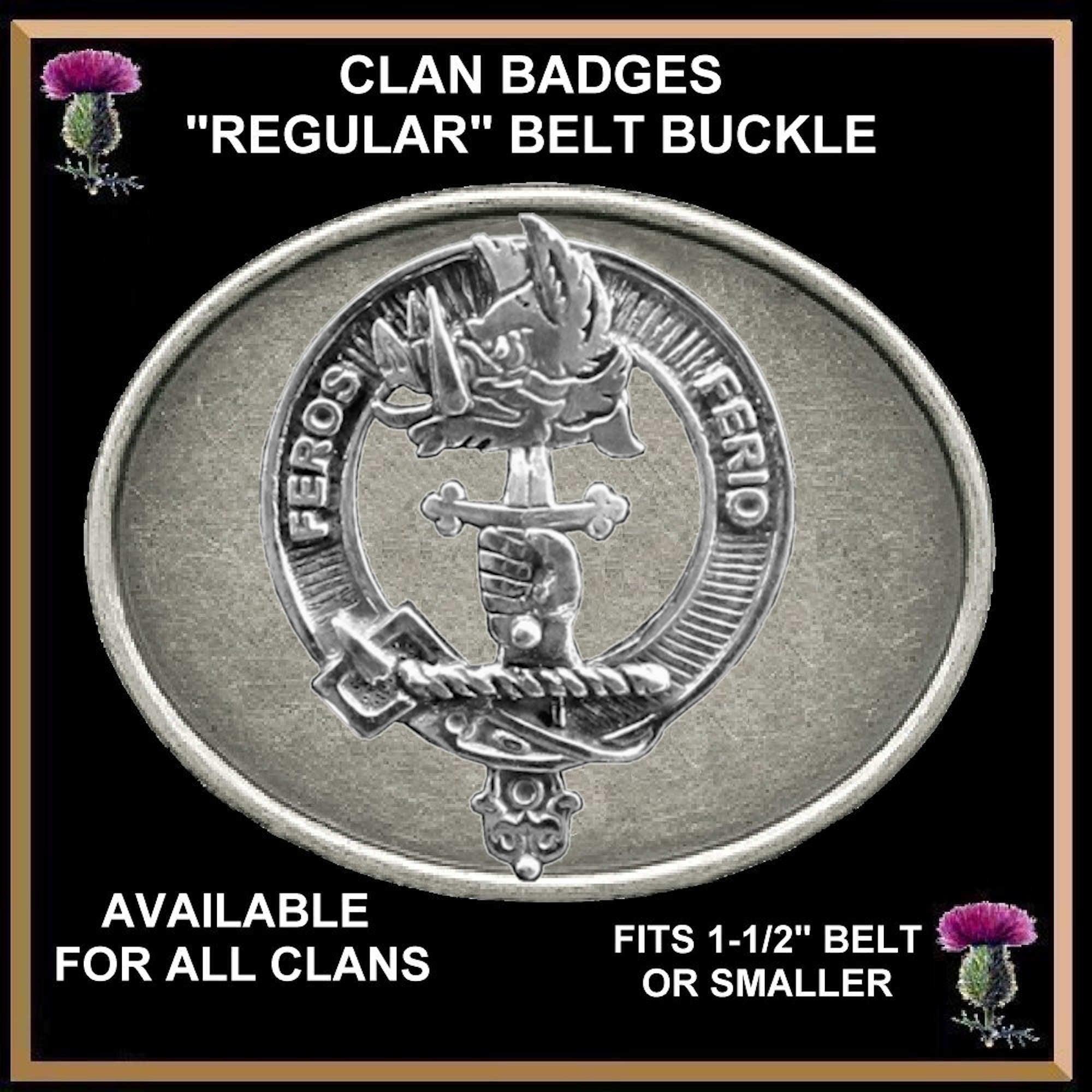Chisholm Clan Crest Regular Buckle
