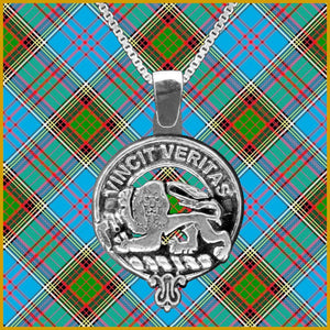 Baxter Large 1" Scottish Clan Crest Pendant - Sterling Silver