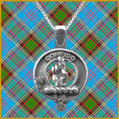 Boyd Large 1" Scottish Clan Crest Pendant - Sterling Silver